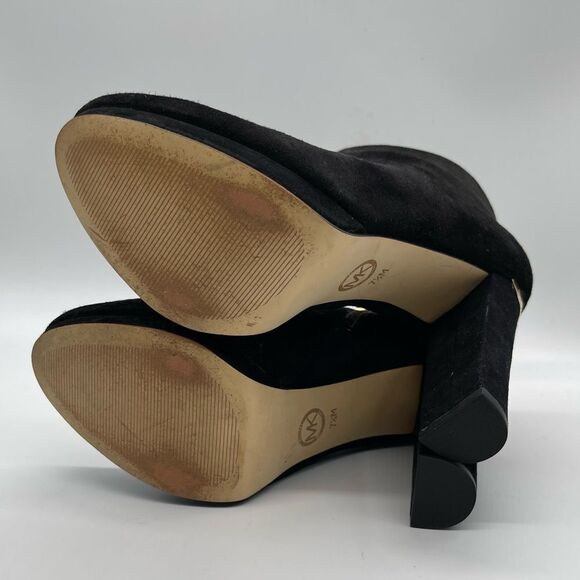Michael Michael Kors Haven Bootie Leather Suede size 7.5 - Picture 6 of 10